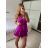 Overal krátky elegantné bez rukávov dámske (S/M ONE SIZE) TALIANSKA MÓDA IMPBB24A40395/DUR -   béžová -   S / M