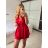 Overal krátky elegantné bez rukávov dámske (S/M ONE SIZE) TALIANSKA MÓDA IMPBB24A40395/DUR -   béžová -   S / M