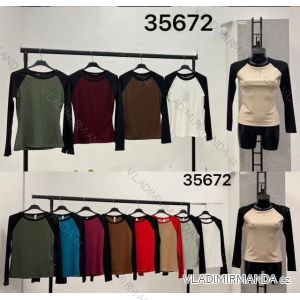 Tričko dlhý rukáv dámske (S/M ONE SIZE) TALIANSKA MÓDA IMM24M35672