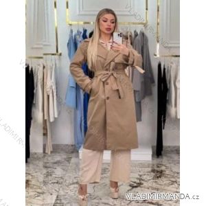 Kabát slabý s opaskom dlhý rukáv dámsky (S/M ONE SIZE) TALIANSKA MÓDA IMM24M8002