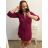 Šaty košeľové oversize krátky rukáv dámske (S/M/L ONE SIZE) TALIANSKA MÓDA IM424538/DR smaragdová S/M/L