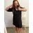 Šaty košeľové oversize krátky rukáv dámske (S/M/L ONE SIZE) TALIANSKA MÓDA IM424538/DR smaragdová S/M/L