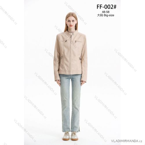 Bunda slabá kožená dlhý rukáv dámska (S/M ONE SIZE) IMM24M002