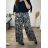 Nohavice letné dlhé dámske nadrozmer (54/56 ONE SIZE) TALIANSKA MÓDA IMWEC24WILD