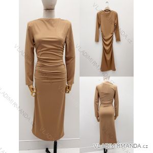 Šaty dlhé elegantný dlhý rukáv dámske (S/M ONE SIZE) IMM24M35139