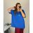 Tunika s príveskom krátky rukáv dámska nadrozmer (6XL/7XL ONE SIZE) TALIANSKA MÓDA IMBM24017/DR 6XL / 7XL tmavo ružová