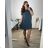 Šaty voľnočasové krátky rukáv dámske nadrozmer (48/50 ONE SIZE) TALIANSKA MODA IM724BELISA