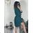 Tunika košeľová dlhý rukáv dámska (S/M/L ONE SIZE) TALIANSKA MÓDA IMM24M3297