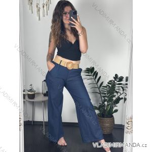 Nohavice dlhé s opaskom dámske (S/M/L ONE SIZE) TALIANSKA MÓDA IMC24122