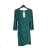 Šaty elegantný dlhý rukáv dámske (S/M ONE SIZE) TALIANSKA MÓDA IMM23M284B/DUR Čierna S/M
