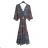 Šaty dlhé letné indické krátky rukáv dámske (S/M/L ONE SIZE) INDICKÁ MÓDA IMWKA24567