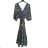 Šaty dlhé letné indické krátky rukáv dámske (S/M/L ONE SIZE) INDICKÁ MÓDA IMWKA24567
