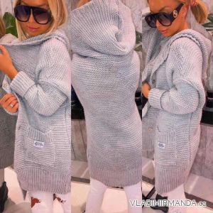 Cardigan oversize teplý dlhý rukáv dámsky (M/L/XL ONE SIZE) TALIANSKA MÓDA IMD24292