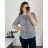 Tunika košeľová  krátky rukáv dámska nadrozmer (50/52 ONE SIZE) TALIANSKA MODA IMSM24LEXI