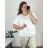 Tunika mušelínová krátky rukáv dámska nadrozmer (48/50 ONE SIZE) TALIANSKA MODA IMSM24052/DU