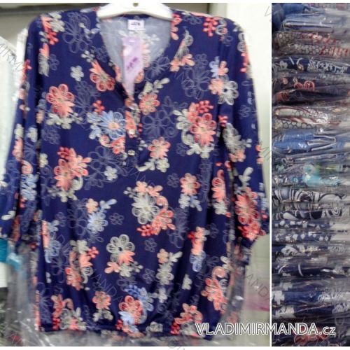 Blúzka dlhý rukáv dámska nadrozmerná (l-4XL) LGM POĽSKO LGM2377