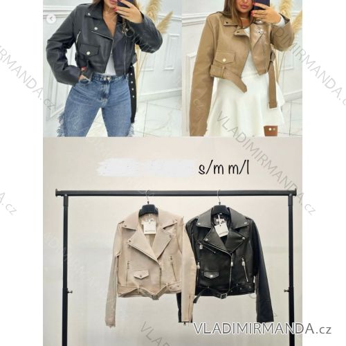 Bunda koženková dámska (SL) TALIANSKA MÓDA IMHMS24351