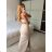 Sukňa dlhá dámska (S/M ONE SIZE) TALIANSKA MÓDA IMPBB24C34549/DUR -   zelená khaki -   S / M