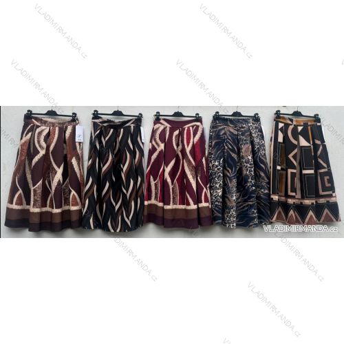 Sukňa stredne dlhá dámska nadrozmer (44/46 ONE SIZE) TALIANSKA MÓDA IMD24354