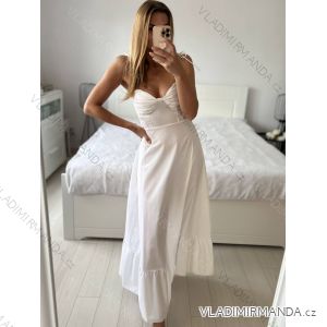 Šaty dlhé letné na ramienka dámske (S/M ONE SIZE) TALIANSKA MÓDA IMPMD2434537