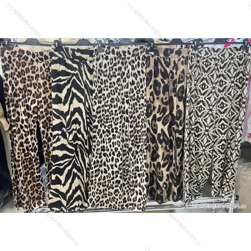 Nohavice dlhé elegantné dámske (S/M/L ONE SIZE) TALIANSKA MÓDA IMM24M9078D
