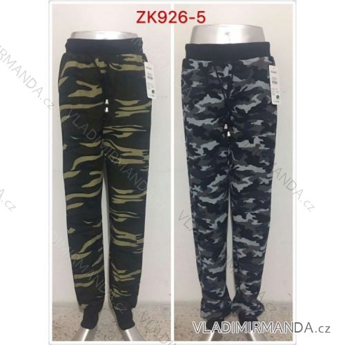 Tepláky slabé maskáčové dámske nadrozmerné (xl / 2xl-3XL / 4XL-5XL / 6XL) ELEVEK ZK926-5
