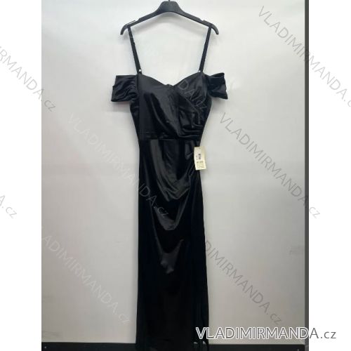 Šaty elegantné spoločenské plesové carmen na ramienka dámske (S/M/L ONE SIZE) TALIANSKA MÓDA IMPSH246642