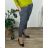 Nohavice strečové dámske nadrozmer (54/56 ONE SIZE) TALIANSKA MóDA IM424555/DU  zelená khaki