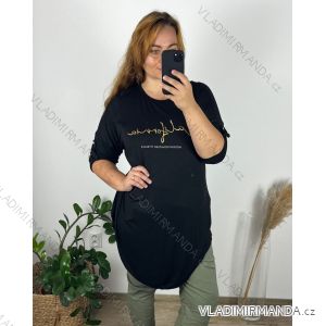 Tunika dlhý rukáv dámske nadrozmer (54/56/58 ONE SIZE) TALIANSKA MÓDA IM424537