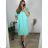 Šaty letné maxi oversize krátky rukáv dámske nadrozmer (XL/2XL/3XL ONE SIZE) TALIANSKA MÓDA IMWGS232654/DUR 2XL/3XL hnedá