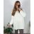Sveter dlhý rukáv dámske (XL/2XL/3XL ONE SIZE) TALIANSKA MóDA IM4221325/DUR bílá 2XL/3XL