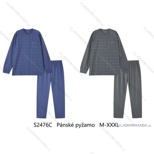 Pyžamo dlhé dlhý rukáv pánske (M-3XL) WOLF S2476C