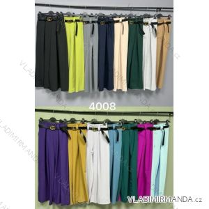Nohavice s páskem dlhé dámske (S/M ONE SIZE) TALIANSKA MÓDA IMHFL244008