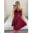 Šaty elegantné krátke bez rukávov dámske (S/M ONE SIZE) TALIANSKA MÓDA IM322124