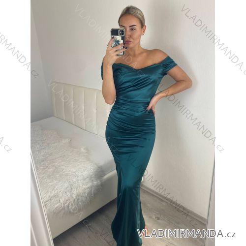 Šaty dlhé spoločenské carmen dámske (S/M/L ONE SIZE) TALIANSKA MÓDA IM324302
