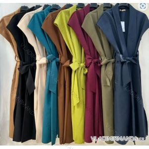 Vesta flaušová bez rukávov dámska (S/M/L ONE SIZE) TALIANSKA MÓDA IMPMN246080