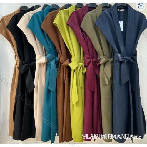 Vesta flaušová bez rukávov dámska (S/M/L ONE SIZE) TALIANSKA MÓDA IMPMN246080
