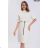 Šaty dlhé úpletové krátky rukáv dámske (S/M/L ONE SIZE) TALIANSKA MÓDA IMPMN24E8032