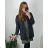 Cardigan slabý dlhý rukáv dámsky nadrozmer (50/52 ONE SIZE) TALIANSKA MÓDA IMD24VENTURA/DU 50/52 čierna