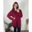 Cardigan slabý dlhý rukáv dámsky nadrozmer (50/52 ONE SIZE) TALIANSKA MÓDA IMD24VENTURA/DU 50/52 čierna