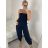 Nohavice letné dlhé oversize dámske ELENA  (S/M ONE SIZE) TALIANSKA MÓDA IMD24130