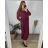 Šaty dlhé voľnočasové dlhý rukáv dámske nadrozmer (54/56 ONE SIZE) TALIANSKA MÓDA IMSM2424575