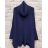 Sveter oversize dlhý rukáv dámsky (S/M ONE SIZE) TALIANSKA MÓDA IMPSD242003