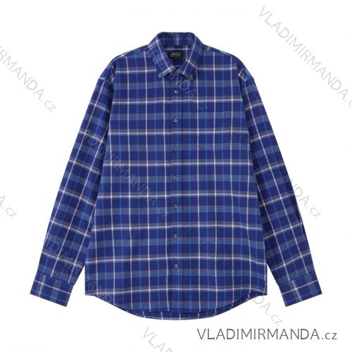 Košeľa flanelová dlhý rukáv pánska (M-2XL) WOLF K2451