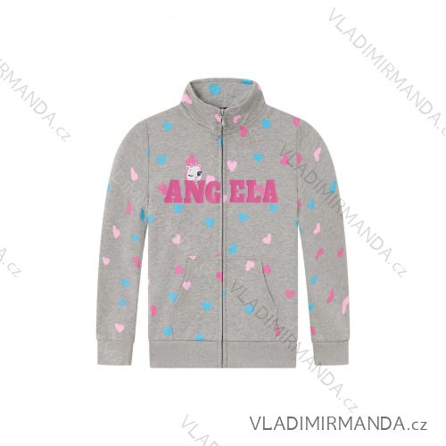 Mikina dlhý rukáv detská dievčenská (98-128) WOLF M2455