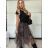 Sukňa dlhá tylová dámska leopard (S/M ONE SIZE) TALIANSKA MÓDA IMM22EL2298