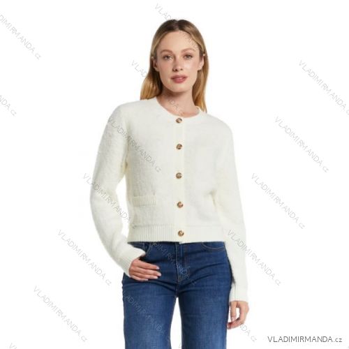 Sveter pletený na gombíky dlhý rukáv dámsky (S/M/L ONE SIZE) TALIANSKA MÓDA  IMPSD246174