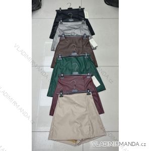 Sukňa krátka koženková dámska (S-XL) TALIANSKA MÓDA IMWAA241120