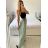 Sukňa dlhá dámska (S / M ONE SIZE) TALIANSKÁ MÓDA IM722063/DR -   zelená khaki -   S / M
