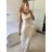 Šaty dlhé letné elegantné na ramienka dámske (S/M ONE SIZE) TALIANSKA MÓDA IMPBB24H6536